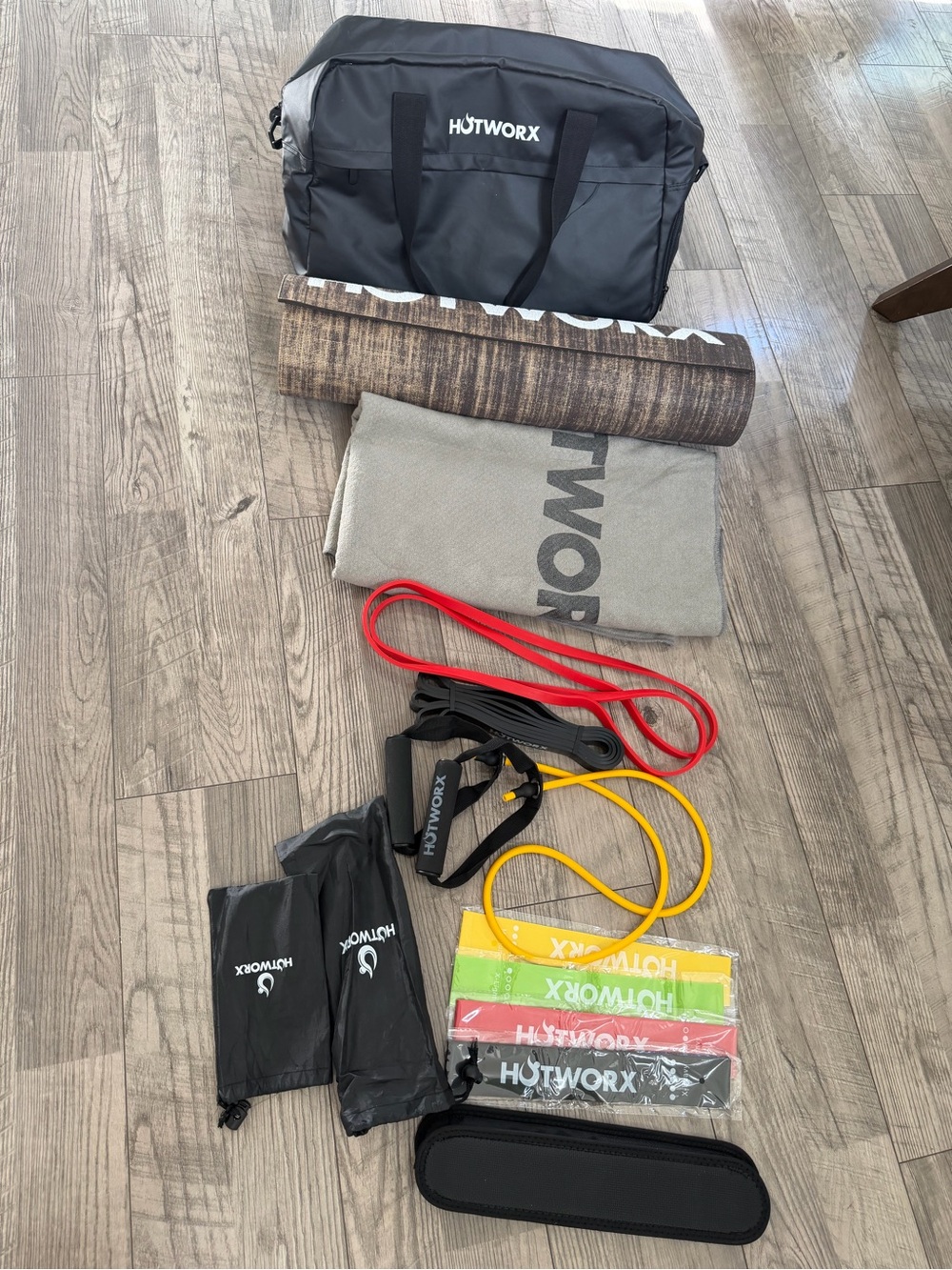 HotWorx Fitness Bundle Set with Black Carry Bag